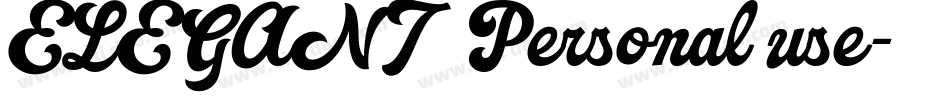 ELEGANT  Personal use字体转换